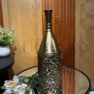 Imported J-Star Antique Gold Metal Vase – 1.8Ft