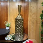 Imported J-Star Antique Gold Metal Vase – 3Ft