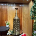 Imported J-Star Antique Gold Metal Vase – 3.2Ft
