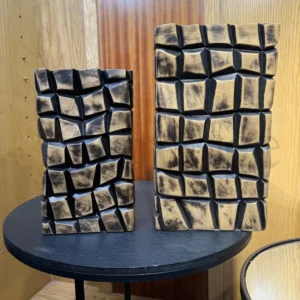 Imported Rectangular Fiber Vase Set – (1 & 1.5)Ft