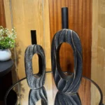 Imported Bottle-Shaped Fiber Vase Set – (1.2 & 1)Ft