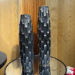 Imported Black & Gold Fiber Vase Set – (1.6 & 2)Ft